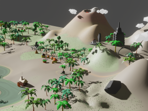 Lost Worl lost land pak Low-poly 3D Model