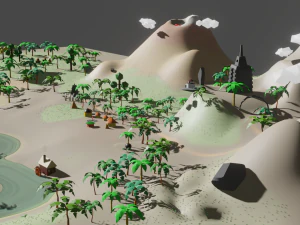 Lost Worl lost land pak Low-poly 3D Model