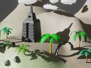 Lost Worl lost land pak Low-poly 3D Model