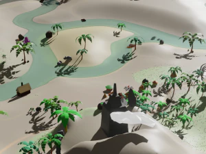 Lost Worl lost land pak Low-poly 3D Model
