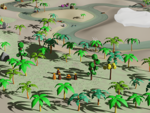 Lost Worl lost land pak Low-poly 3D Model