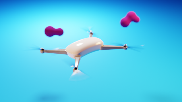 Dron Animation FREE Free Modelo 3D .c4d .max .obj .3ds .fbx .stl .blend 