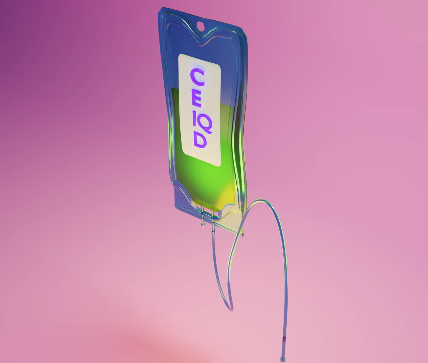 Dropper medical infusion 3D Model .c4d .max .obj .3ds .fbx .stl .blend 