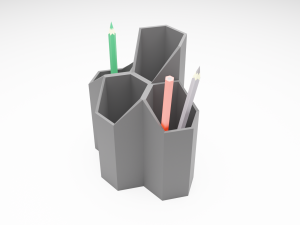 Pencil and pen organizer Holder 3D print model 3Dモデル