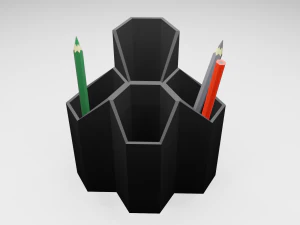 Pencil and pen organizer Holder 3D print model 3D Model