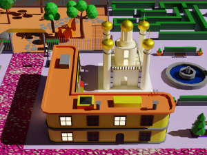Environment pack Low-poly Game location Map Low-poly Modelo 3D