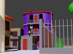 Environment pack Low-poly Game location Map Low-poly Modelo 3D