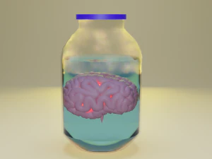 Body parts in a jar Pak 4 models Low-poly 3D Model