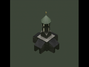 Ancient Stone chapel Low-poly 3D Модель