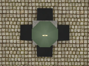 Ancient Stone chapel Low-poly 3D Model