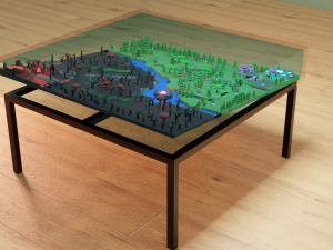 Dota 2 map Aquarium 3D Model