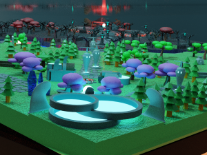 Dota 2 map Aquarium 3D Model
