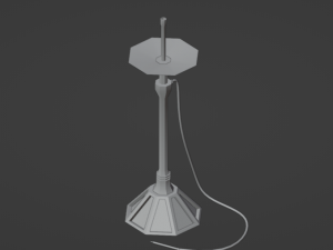 Hookah model in loft style Low-poly 3D Модель