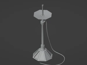 Hookah model in loft style Low-poly 3D Model