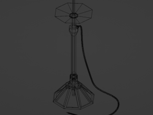 Hookah model in loft style Low-poly 3D Модель