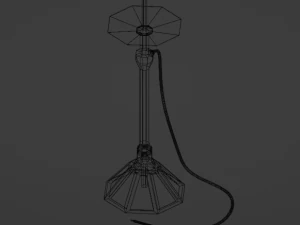 Hookah model in loft style Low-poly 3D Model