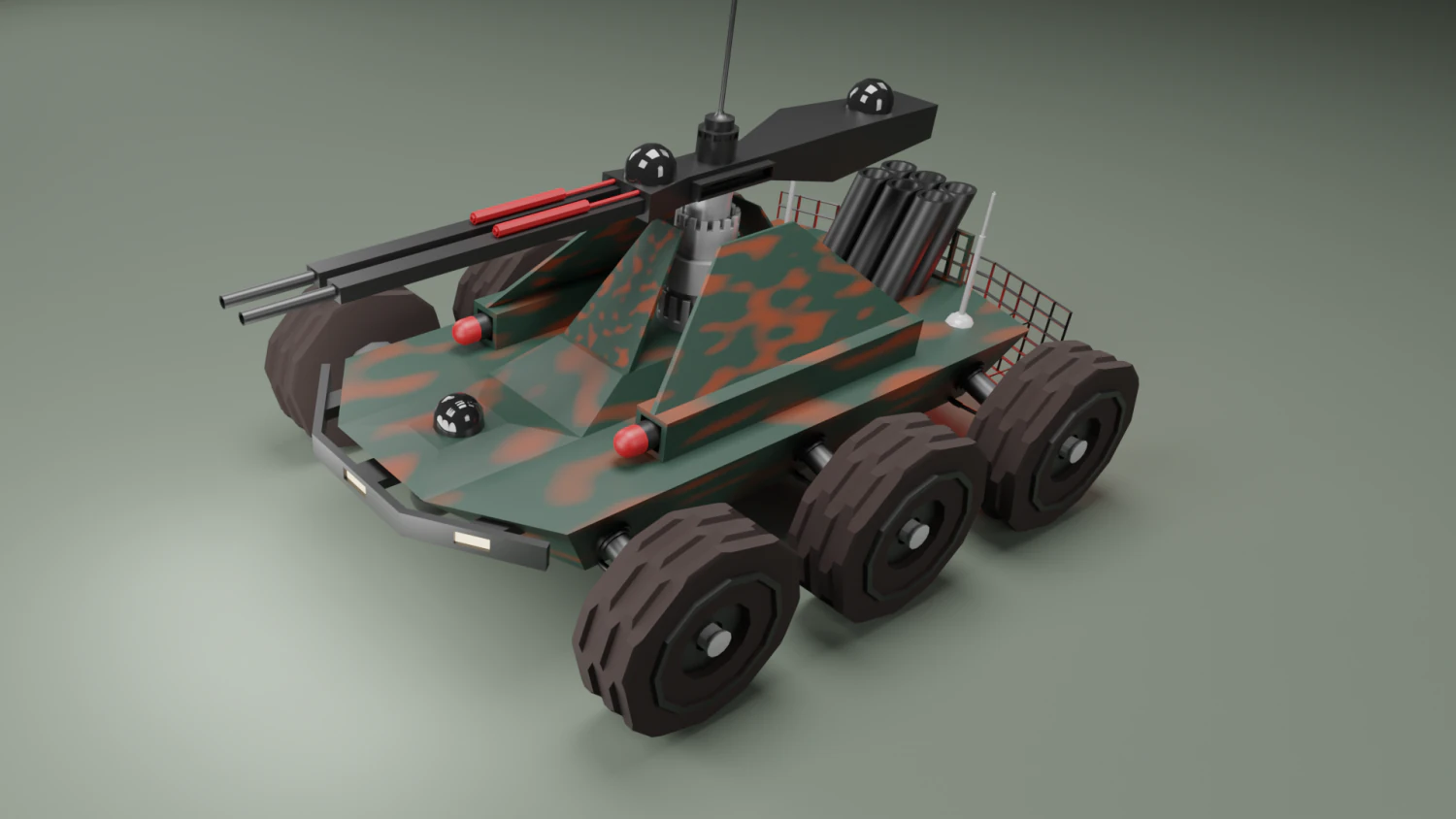 Machine military robot-dron 3D Model .c4d .max .obj .3ds .fbx .stl .blend 