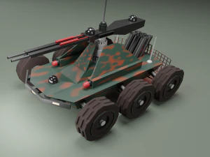 M&aacute;quina robot-dron militar Modelo 3D