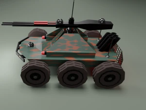 Machine military robot-dron 3D Model