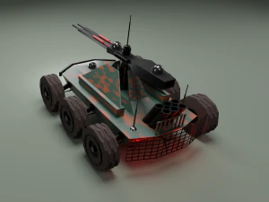 Machine military robot-dron 3D Model