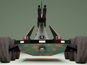 Machine military robot-dron Model 3D