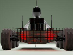 Machine military robot-dron Model 3D