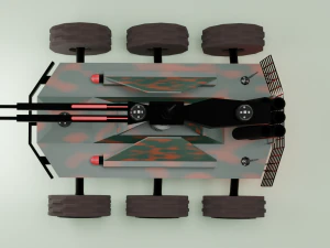 Machine military robot-dron 3D Model