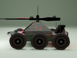 Machine military robot-dron Model 3D
