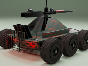 Machine military robot-dron Model 3D