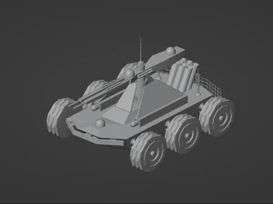 Machine military robot-dron 3D Model