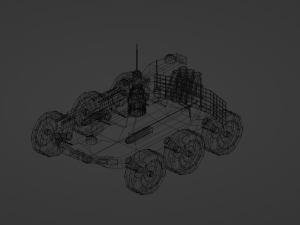 Machine military robot-dron Model 3D