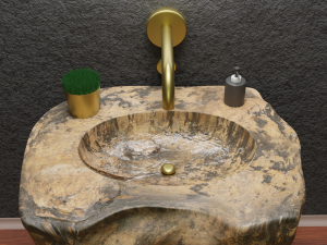Stone sink HP model Model 3D