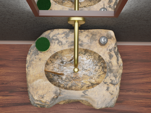 Stone sink HP model Modelo 3D