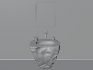 Stone sink HP model Modelo 3D