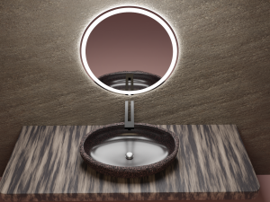 Stone sink pink granite smooth 3Dモデル
