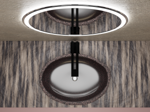 Stone sink pink granite smooth 3Dモデル