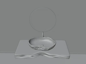 Mermer lavabo HP 3D Model