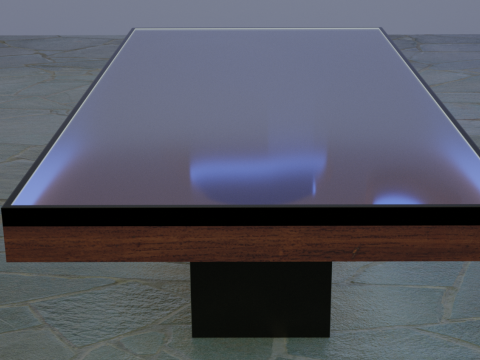 Beautiful epoxy table Low-poly 3D Model
