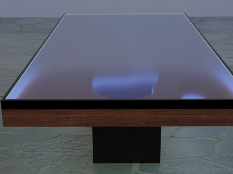 Beautiful epoxy table Low-poly 3D Model