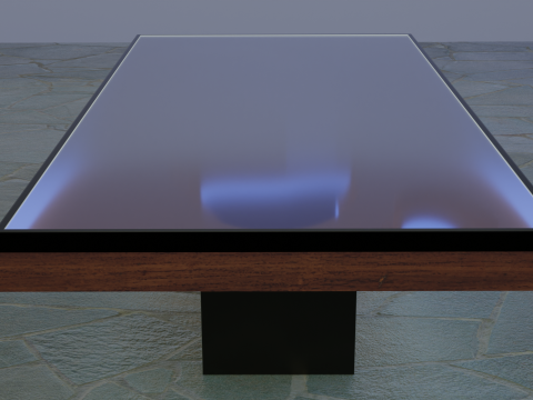 Beautiful epoxy table Low-poly 3D Model