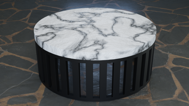 Designer round marble table 3Dモデル .c4d .max .obj .3ds .fbx .stl .blend 