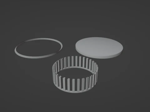 Designer round marble table 3D Model