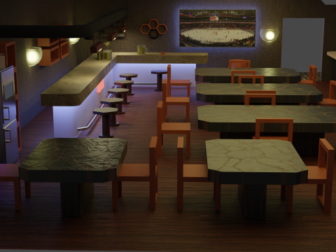 Bar Pub collection 3Dモデル