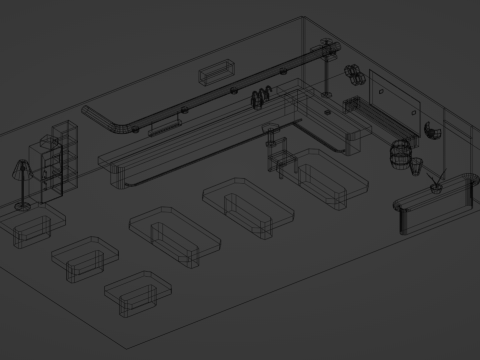 Bar Pub collection 3Dモデル