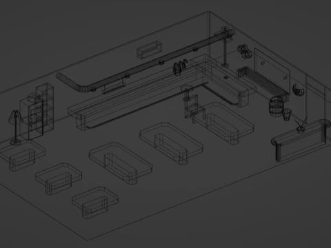 バーパブコレクション 3Dモデル
