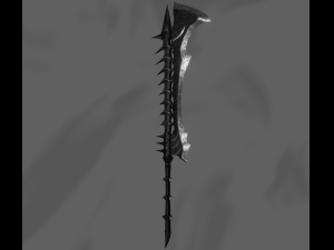 Fantasy sword PBR Low-poly Modello 3D