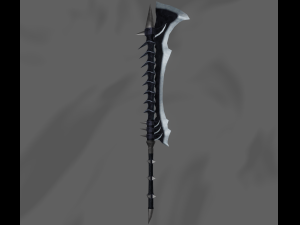 Fantasy sword PBR Low-poly Modello 3D