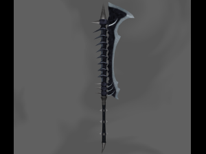 Fantasy sword PBR Low-poly Modello 3D