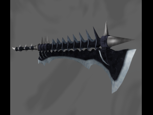 Fantasy sword PBR Low-poly Modello 3D