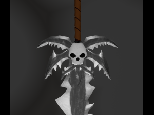 Fantasy sword Low-poly 3D Model